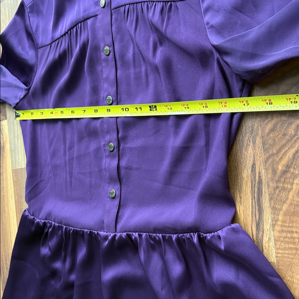 Juicy Couture Woman’s Size 2 Deep Purple Long Sleeve Dress - Picture 8 of 10